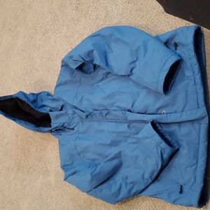 Ll bean womens blue lined jacket size medium